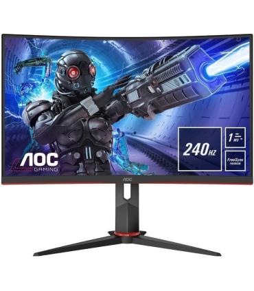 Monitor Gaming Curvo AOC C32G2ZE 31.5\'/ Full HD/ 1ms/ 240Hz/ VA/ Negro