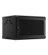 ARMARIO LANBERG MURAL RACK 19\" 6U 600X450 FLAT PACK NEGRO PUERTA MALLA