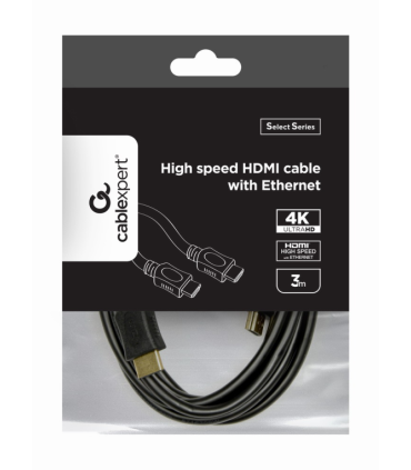 CABLE HDMI GEMBIRD MACHO MACHO 4K ALTA VELOCIDAD 3M \"SELECT SERIES\"