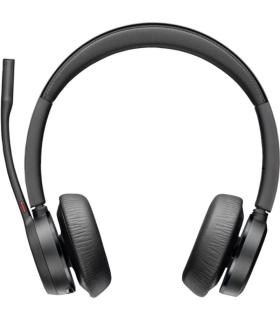 Auriculares Inalmbricos Poly Voyager 4320 para Microsoft Teams + Adaptador BT700/ con Micrfono/ Bluetooth/ Negros