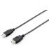 Equip - Cable Alargador USB USB A H A USB A M - 5m - Negro