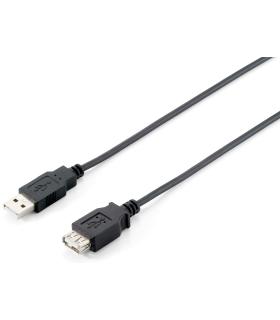 Equip - Cable Alargador USB USB A H A USB A M - 5m - Negro