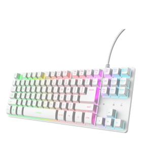Teclado Gaming Trust Gaming GXT 833 Thado TKL 25896  Blanco