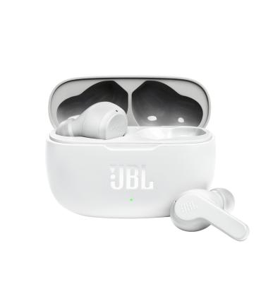 Auriculares Bluetooth JBL Wave 200TWS Con Estuche De Carga  Autonoma 5h  Blancos