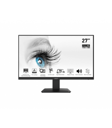 MSI MONITOR PRO MP273 E14A. 27\" IPS FLAT. 1920x1080 . 144HZ. NEGRO
