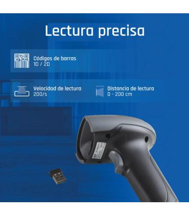 Iggual Lector Cdigo Barras 2D Bluetooth WiFi 2.4G