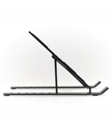 Iggual Soporte Elevador Plegable Porttil 17 Negro