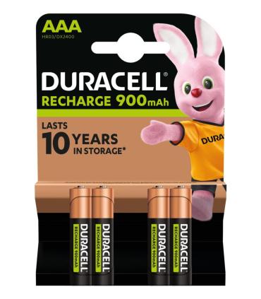 Pack De 4 Pilas AAA Duracell HR03-A  1.2V  Recargables