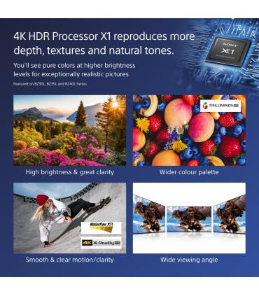 Sony FW-85BZ40L Pantalla De Sealizacin Pantalla Plana Para Sealizacin Digital 2,16 M (85") LCD Wifi 650 Cd   M 4K Ultra HD Negr