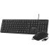 Subblim combo Business Slim - Teclado - Ratn ptico - USB - Silencioso - Con cable
