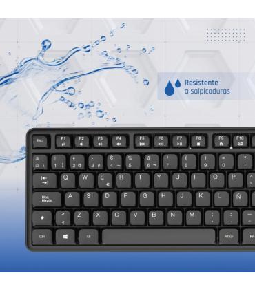Iggual Teclado USB Estndar CK-SILENT-105T Negro