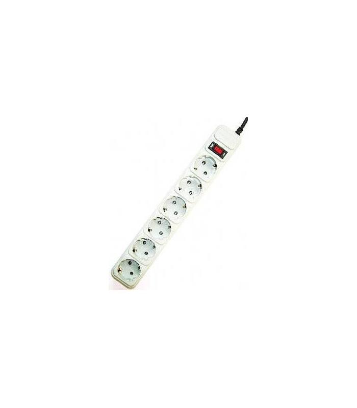 REGLETA GEMBIRD 6 TOMAS PROTECCION ANTIPICOS BLANCA 1,5M