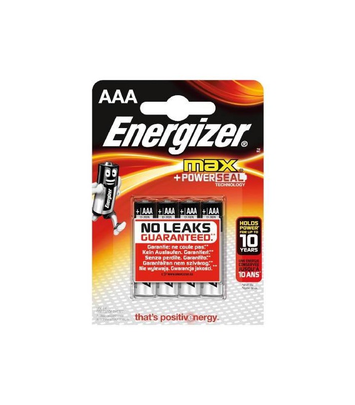 BLISTER 4 PILAS MAX TIPO LR03 (AAA) ENERGIZER