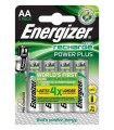 BLISTER 4 PILAS RECARGABLES POWER PLUS POTENCIA 2000 MAH TIPO HR6 ENERGIZER