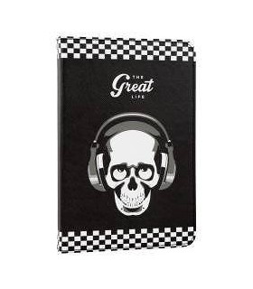 FUNDA TABLET E-VITTA STAND 2P SKULL GREAT LIFE 10,1\"