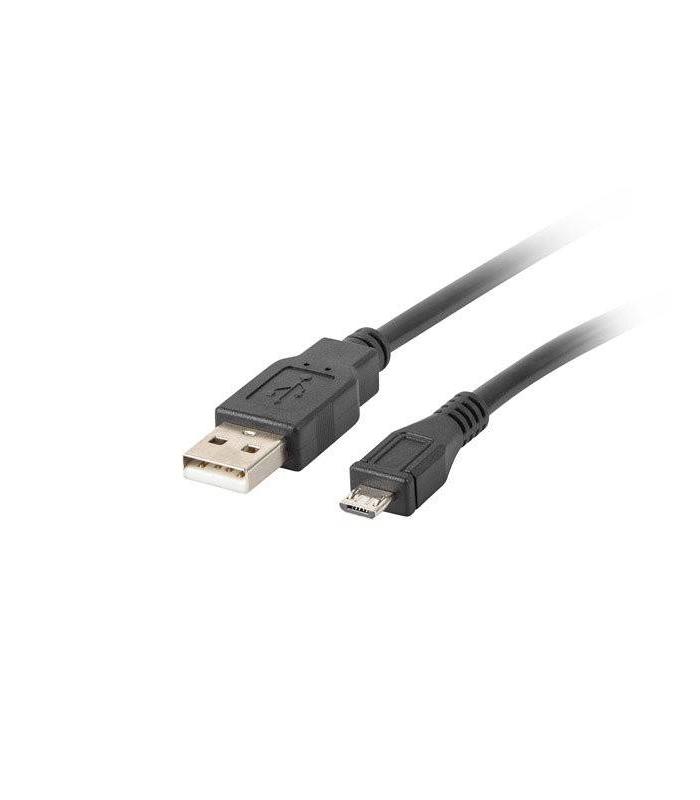 CABLE USB LANBERG 2.0 MACHO/MICRO USB MACHO 1M NEGRO