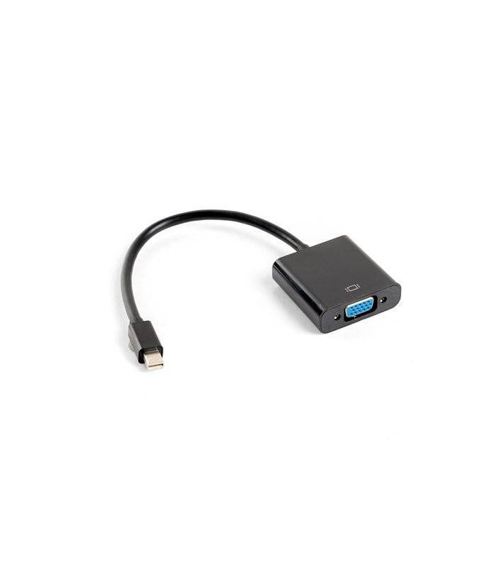 ADAPTADOR LANBERG MINIDISPLAYPORT MACHO/VGA HEMBRA 20CM NEGRO