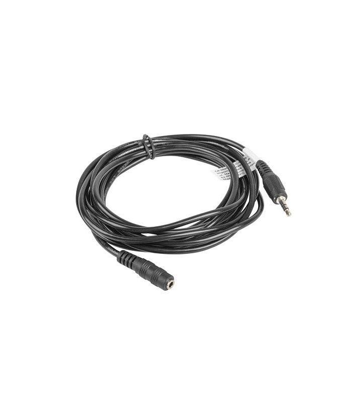 CABLE ESTEREO LANBERG JACK 3.5 MM MACHO/JACK 3.5MM HEMBRA 3M NEGRO