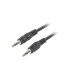 CABLE ESTEREO LANBERG JACK 3.5MM MACHO/JACK 3.5MM MACHO 1.2M NEGRO