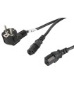 CABLE DE ALIMENTACION LANBERG SCHUKO CEE 7/7 A 2X IEC320 C13 2M