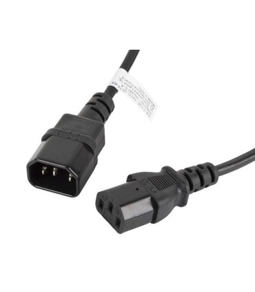 CABLE ALARGADOR LANBERG ALIMENTACION CPU IEC320 C13 H/IEC320 C14 M 1.8M