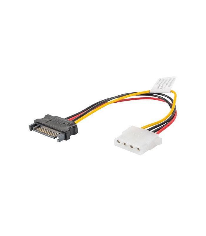 CABLE ALIMENTACION LANBERG MOLEX HEMBRA/SATA MACHO 15CM
