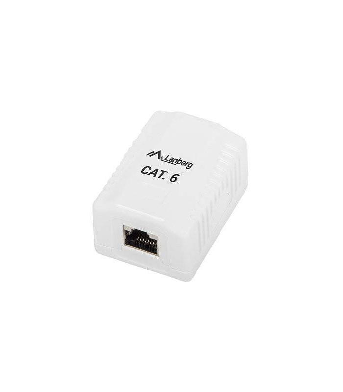 ROSETA DE SUPERFICIE LANBERG CAT.6 FTP 1X TOMA RJ45 BLANCO