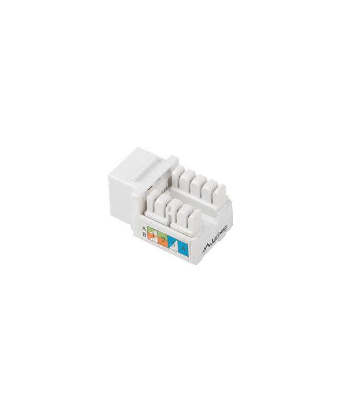 CONECTOR KEYSTONE LANBERG CAT.6 UTP RJ45 90 GRADOS