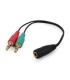 ADAPTADOR GEMBIRD 2x 3.5MM A 4 PIN SOCKET