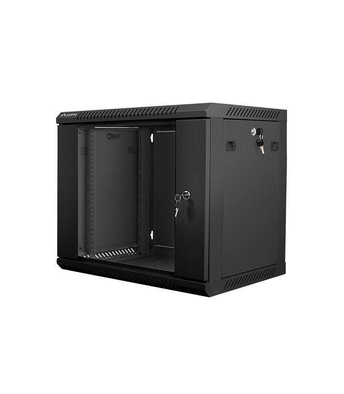 ARMARIO LANBERG 9U 600X450X507 AUTO ENSAMBLADO RACK 19 HASTA 60 KG NEGRO