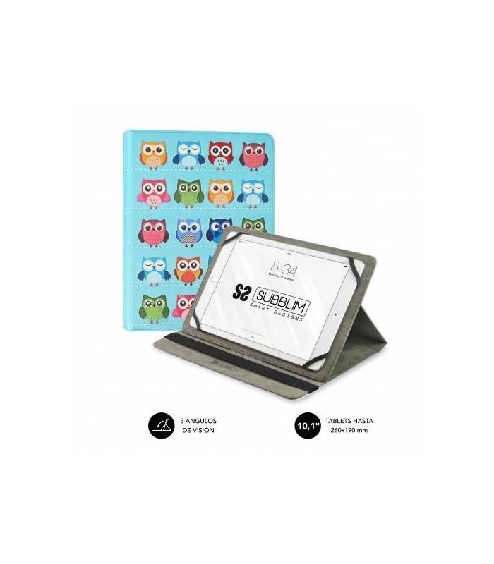 SUBBLIM Funda Tablet Universal TRENDY CASE OWLS 10.1\"
