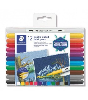 ESTUCHE DE PLSTICO CON 12 MARCADORES, COLORES SURTIDOS STAEDTLER 3190 TB12