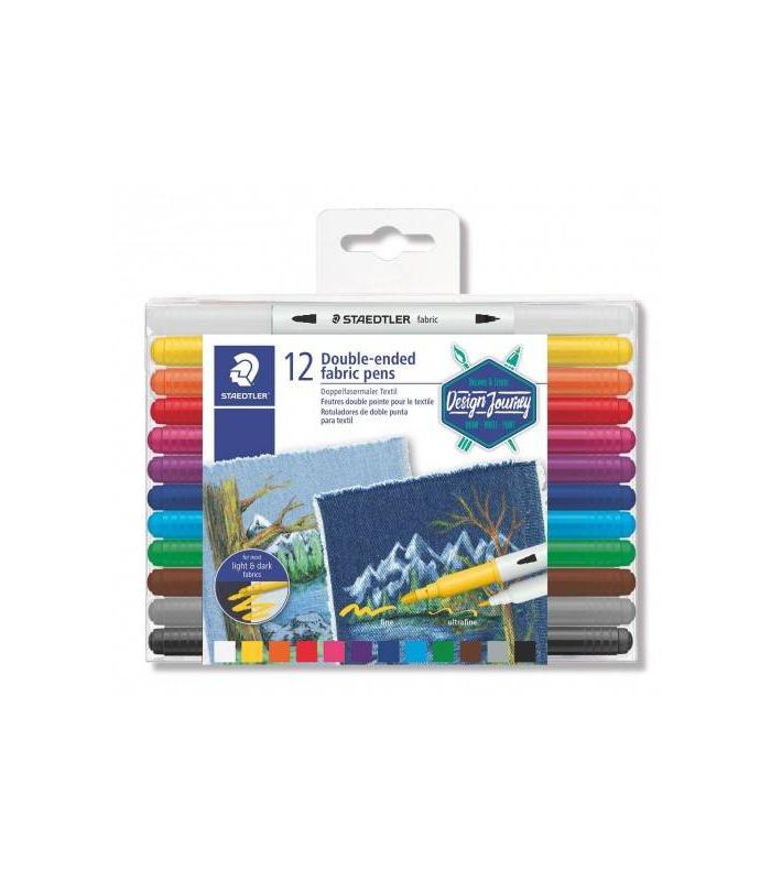 ESTUCHE DE PLSTICO CON 12 MARCADORES, COLORES SURTIDOS STAEDTLER 3190 TB12
