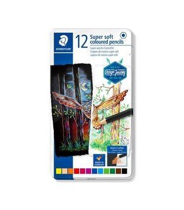 ESTUCHE DE METAL CON 12 LPICES, COLORES SURTIDOS STAEDTLER 149C M12