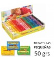 CAJA EXPOSITORA 30 PASTILLAS PLASTILINA 50 G COLORES SURTIDOS (2 UDS X 15 COLORES) JOVI 70S