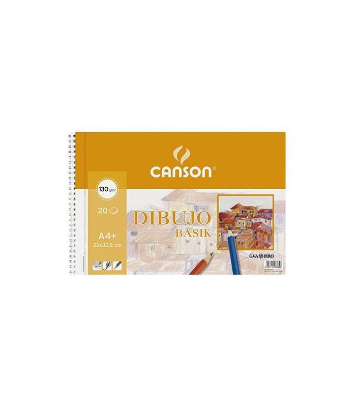 BLOC 20 HOJAS BASIK 130G A4+ MICROPERFORADO GUARRO CANSON C200408062