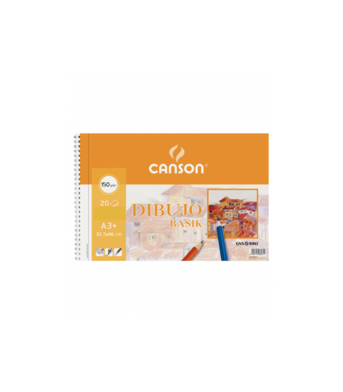 BLOC 20 HOJAS BASIK 150G A3+ GUARRO CANSON C200400694