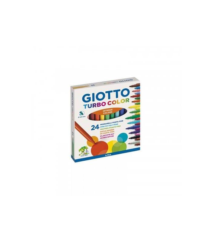 ESTUCHE 24 ROTULADORES TURBO COLOR GIOTTO F417000