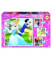 PUZZLE PROGRESIVOS PRINCESAS DISNEY 12-16-20-25 DE 3-5 AOS EDUCA BORRAS 17166