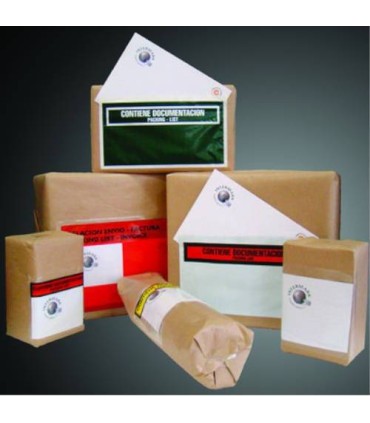 CAJA DE 1.000 SOBRES PACKING LIST 1/3A4-225X115 MM TRANSPARENTE P856 F