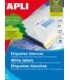 CAJA 100 HOJAS ETIQUETA BLANCA ILC 105X40 1275 APLI