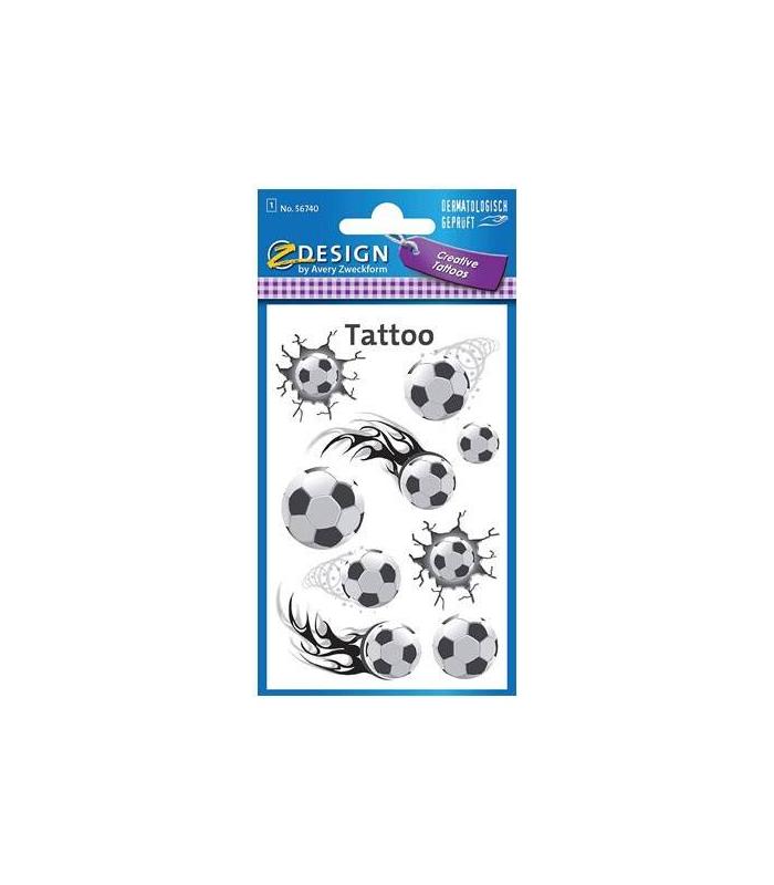 SOBRE CON 1 HOJA 76X120MM Y 9 PEGATINAS TATOO BALONES AVERY 56740