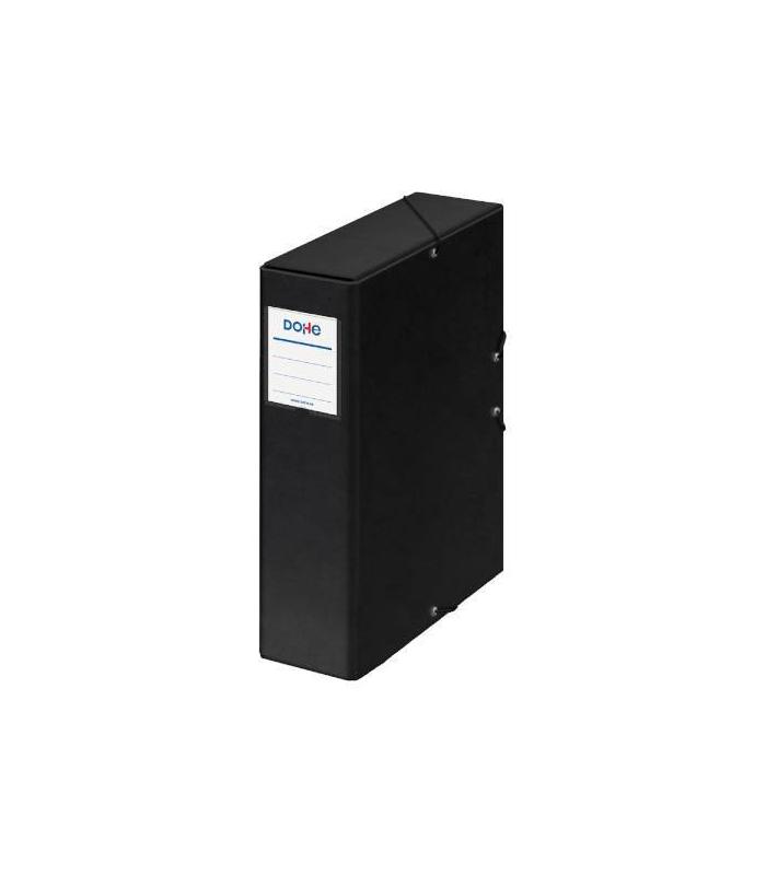 CAJAS DE PROYECTOS CARTN FORRADO LOMO DE 9 CM NEGRO CON ETIQUETA 245X350X90 DOHE 09747