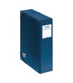 CAJAS DE PROYECTOS CARTN FORRADO LOMO DE 9 CM AZUL CON ETIQUETA 245X350X90 DOHE 09744
