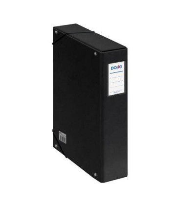 CAJAS DE PROYECTOS CARTN FORRADO LOMO DE 7 CM NEGRO CON ETIQUETA 245X350X70 DOHE 09739