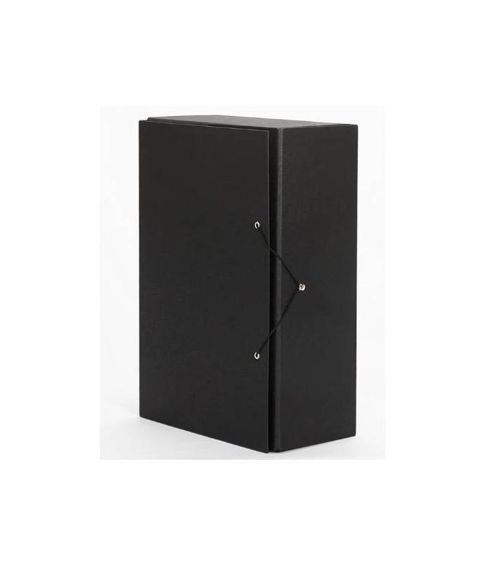 CARPETA DE PROYECTOS LOMO 120 CIERRE GOMAS EN COLOR NEGRO PARDO 971101