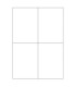 CAJA 100 HOJAS ETIQUETAS BLANCAS SIN MRGENES-LSER/INYECCIN DE TINTA/FOTOCOPIADORAS-105X148 MM MEGASTAR LP4MS-105148