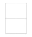 CAJA 100 HOJAS ETIQUETAS BLANCAS SIN MRGENES-LSER/INYECCIN DE TINTA/FOTOCOPIADORAS-105X148 MM MEGASTAR LP4MS-105148