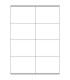 CAJA 100 HOJAS ETIQUETAS BLANCAS CON MRGENES-LSER/INYECCIN DE TINTA/FOTOCOPIADORAS-105X72 MM MEGASTAR LP4MS-10572