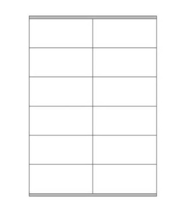 CAJA 100 HOJAS ETIQUETAS BLANCAS CON MRGENES-LSER/INYECCIN DE TINTA/FOTOCOPIADORAS-105X48 MM MEGASTAR LP4MS-10548